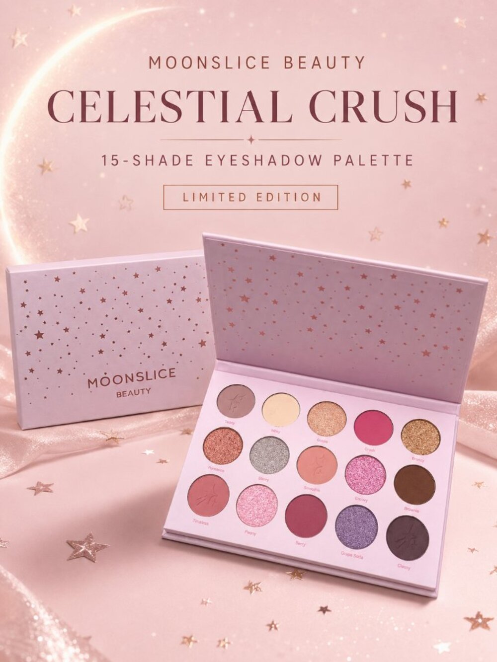 Celestial Crush 15-Shade Eyeshadow Palette - New